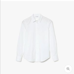 Lacoste Women’s Slim Fit Poplin Shirt Size 34